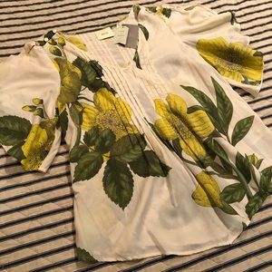 Maeve Anthropologie Blouse NWT Floral Flutter